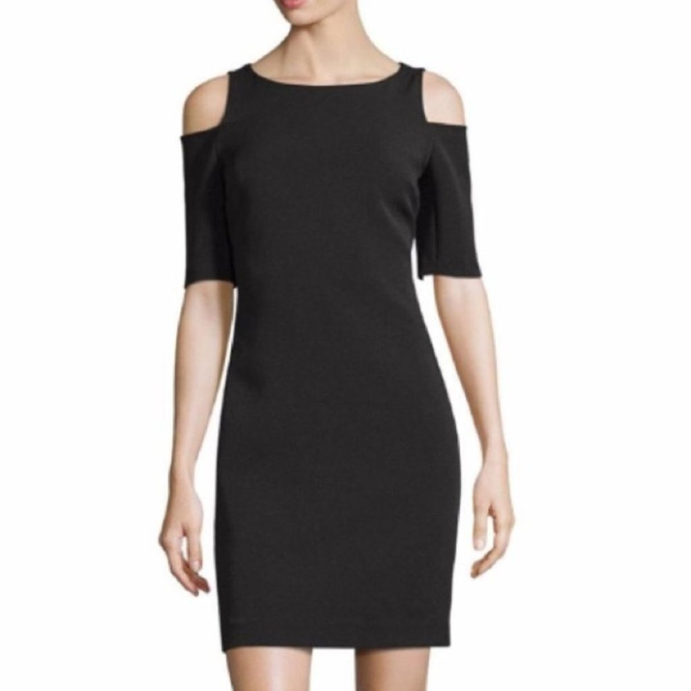 MICHAEL Michael Kors Cold Shoulder Little Black Dress